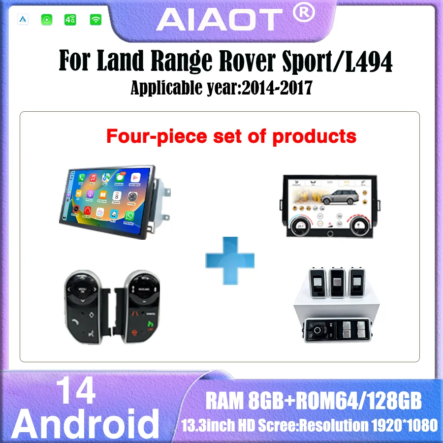 Khadas Vim4 8Gb - Reprodutor Multimídia Android14 Carplay de 13,3