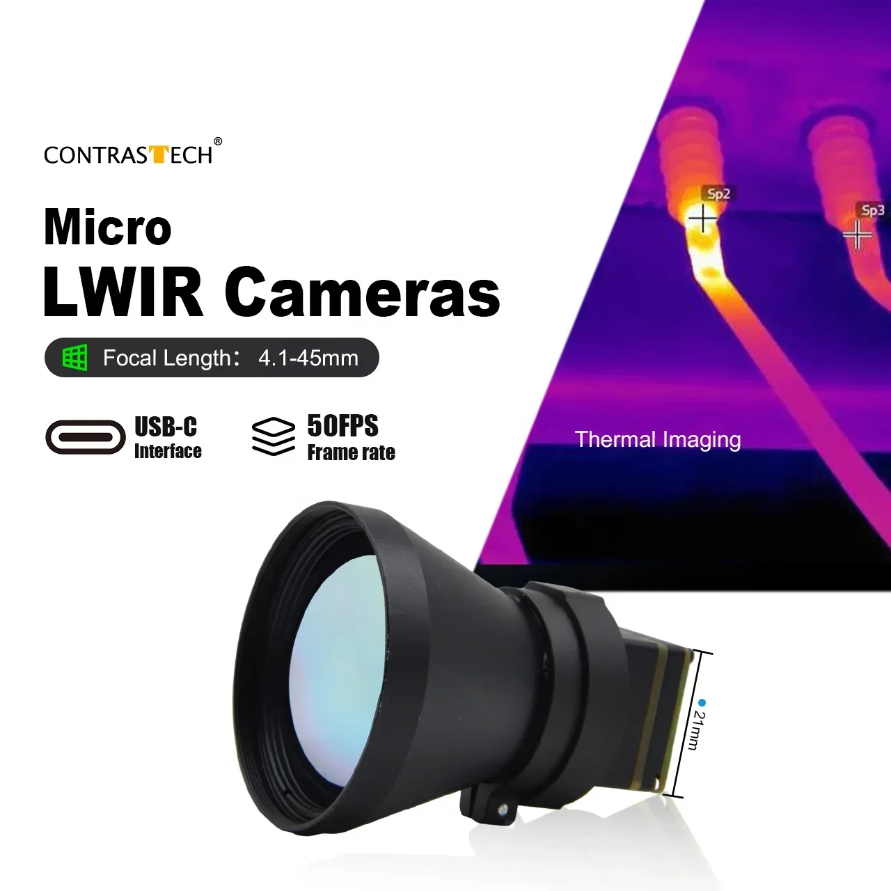 Thermal Imaging Camera Module Flir - Módulo de Câmera Térmica Infravermelha LWIR