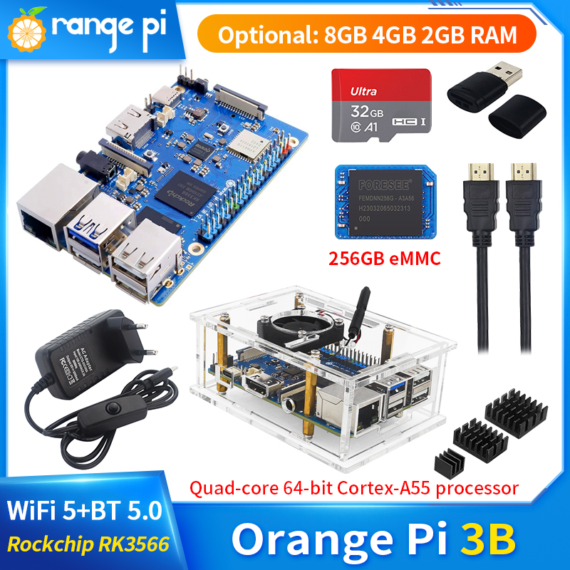 Khadas Vim4 8Gb - Computador de placa única Orange Pi-Ram,