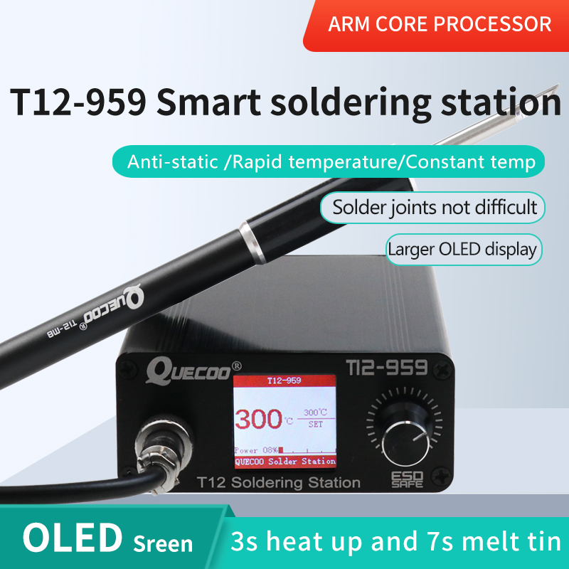 Estação de Solda T12-959 V5.1, - Soldering Station T12 Oled avaliação e preço